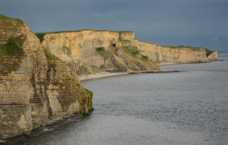 Cliffs and sea