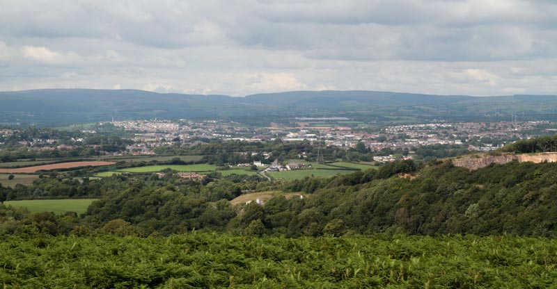 View over Bridgend