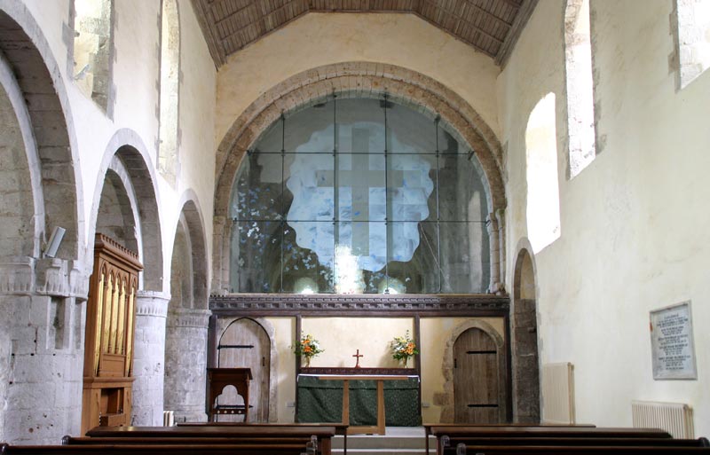 Inside Ewenny Priory Church